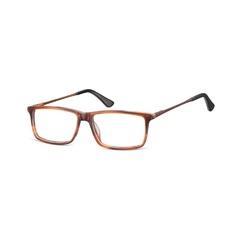 Prostokatne okulary oprawki korekcyjne sunoptic ac48e bursztynowe
