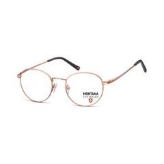 Jasnobrazowe lenonki okragle okulary oprawki optyczne montana mm609f
