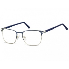 Okulary oprawki optyczne korekcyjne sunoptic 917a granatowo-srebrne