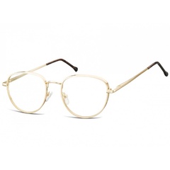 Owalne okulary oprawki optyczne 918b złote
