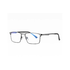 Grafitowe męskie okulary do komputera blue light zerówki rozkręcalne 2553c