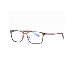 Męskie brązowe okulary do komputera blue light zerówki 2554b