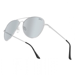 Srebrne okulary pilotki przeciwsłoneczne polaryzacyjne lustrzanki stylion stl-03c7