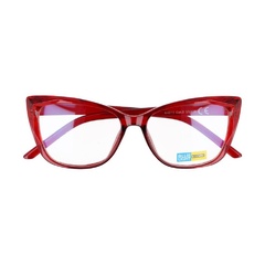 Okulary kocie do komputera damskie z filtrem blue light zerówki 2590a