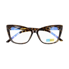 Okulary kocie do komputera damskie z filtrem blue light zerówki 2590b