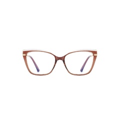 Okulary kocie do komputera damskie z filtrem blue light zerówki 2577-4