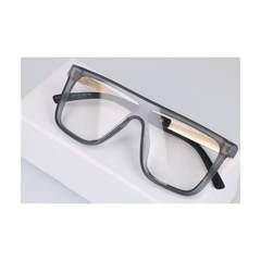 Okulary prostokątne do komputera z filtrem blue light pełne szkło zerówki 2562-1
