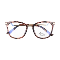Okulary kocie do komputera damskie z filtrem blue light zerówki 2566-2