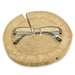 Minusy okulary korekcyjne metalowo-żyłkowe st309 moc: -3