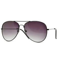 Okulary aviator czarne pilotki cieniowane przeciwsłoneczne 2161c