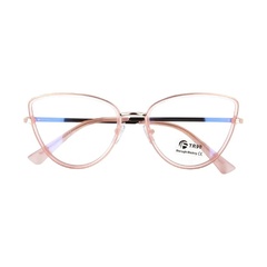Okulary kocie do komputera damskie z filtrem blue light zerówki 2588-2