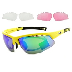 Okulary sportowe z ramką korekcyjną i wymiennymi soczewkami goggle e863-4r