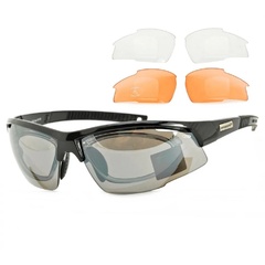 Okulary rowerowe z ramką korekcyjną i wymiennymi soczewkami goggle e865-1r