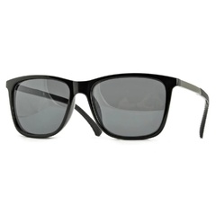 Okulary przeciwsłoneczne czarne nerdy w de-776