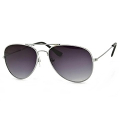 Juniorskie okulary aviator srebrno-fioletowe pilotki przeciwsłoneczne stpj-10a