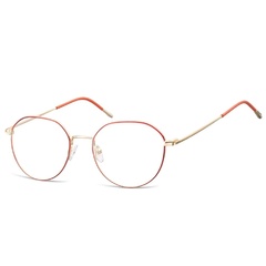 Lenonki okulary oprawki optyczne 928h złoto-czerwone
