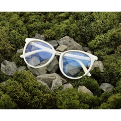 Białe okulary damskie z filtrem blue light do komputera korekcyjne est-109k-5 estillo