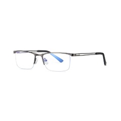 Żyłkowe męskie okulary do komputera tv smartfona blue light zerówki grafitowe 2596c