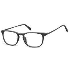 Okulary zerówki korekcyjne nerd prostokątne ac7g czarne