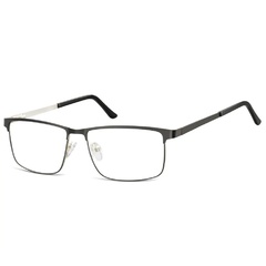 Okulary zerówki korekcyjne nerd prostokątne flex 910 czarne