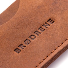 Etui na karty i dokumenty holder ze skóry brodrene e01-lb