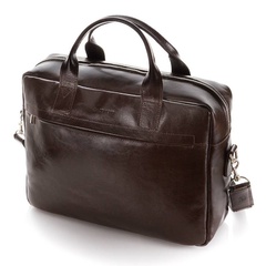Skórzana męska torba na ramię r03xl 9010-darkbrown