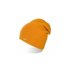 Stylowa czapka damska smerfetka cz20 9939-ochre