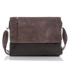 Skórzana torba młodzieżowa na laptopa messenger 202-pp-br