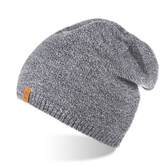 Ciepła czapka zimowa męska z polarem beanie cz2-lgm
