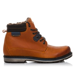 Buty skórzane trapery męskie ocieplane paolo peruzzi 128-47-pp