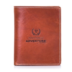 Portfel męski paolo peruzzi adventure brązowy ultra slim 201-pp-br