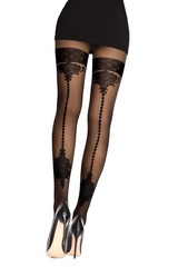 Rajstopy eselda 40 den black livia corsetti