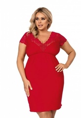Koszula nocna size plus tess czerwona donna
