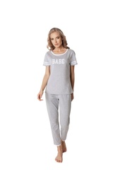 Piżama damska aruelle babe long grey