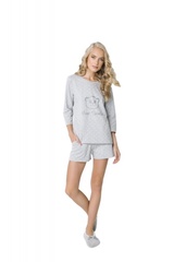 Piżama damska aruelle sweet bear short