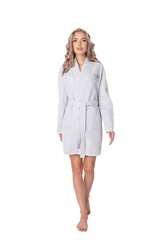 Szlafrok damski aruelle waffle grey