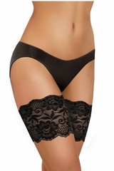Opaska na uda thigh bands koronka czarna sesto senso