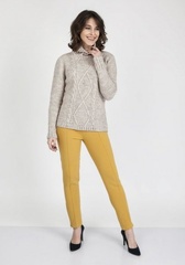 Sweter damski mkm estelle swe 121 beżowy