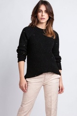 Sweter damski mkm kriss swe 076 czarny