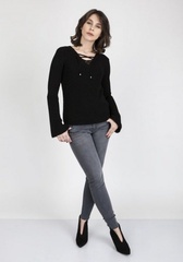 Sweter damski mkm kylie swe 117 czarny