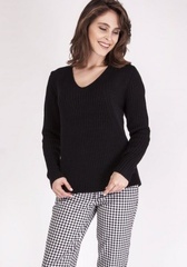 Sweter damski mkm victoria swe 123 czarny