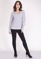 Sweter damski mkm victoria swe 123 jasny szary