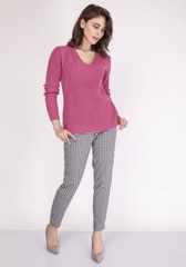 Sweter damski mkm victoria swe 123 różowy