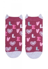 Skarpetki dziewczęce  yo! sk-65 wzór 3d silikon girl 17-26