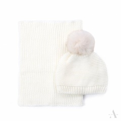 Komplet damski art of polo hello winter ecru