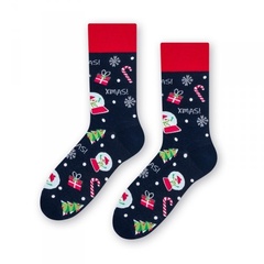 Skarpety męskie steven 136 xmas! granat