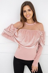 Sweter damski vittoria ventini afrodita powder pink g2535