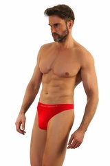 Stringi męskie bezszwowe czerwone sesto senso