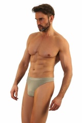 Stringi męskie bezszwowe beżowe sesto senso