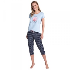 Piżama damska henderson ladies tickle 38897 niebieska